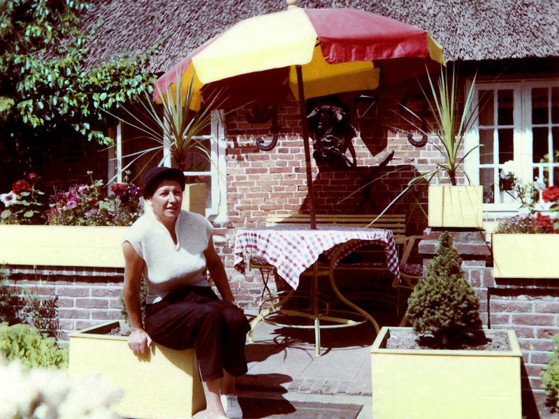 Edith in St.-Peter-Ording, Germany, 1956&nbsp;(II)