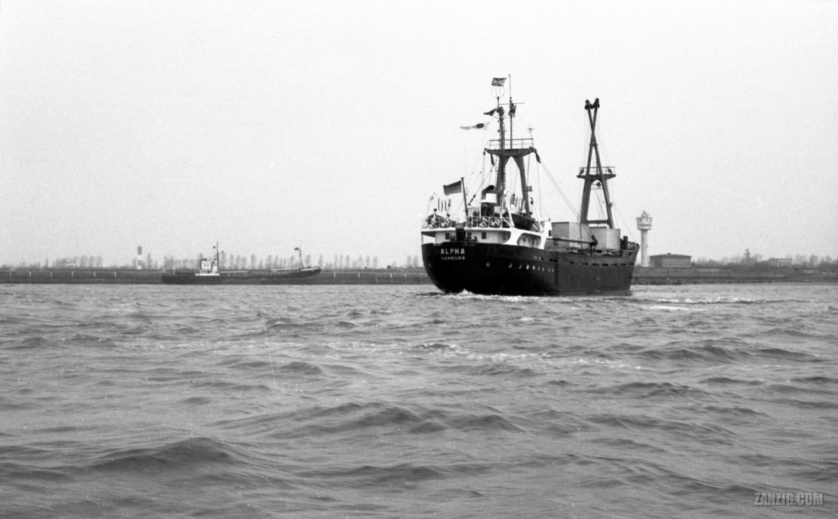 Cargo Ship Alpha, Brunsbüttel, Germany, c.&nbsp;1980