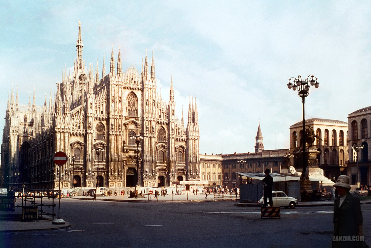 Piazza del Duomo, Milano, Italy,&nbsp;1958