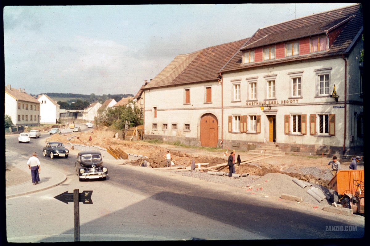 Saargemünder Straße, Saarbrücken-Bübingen, Germany, c.&nbsp;1960