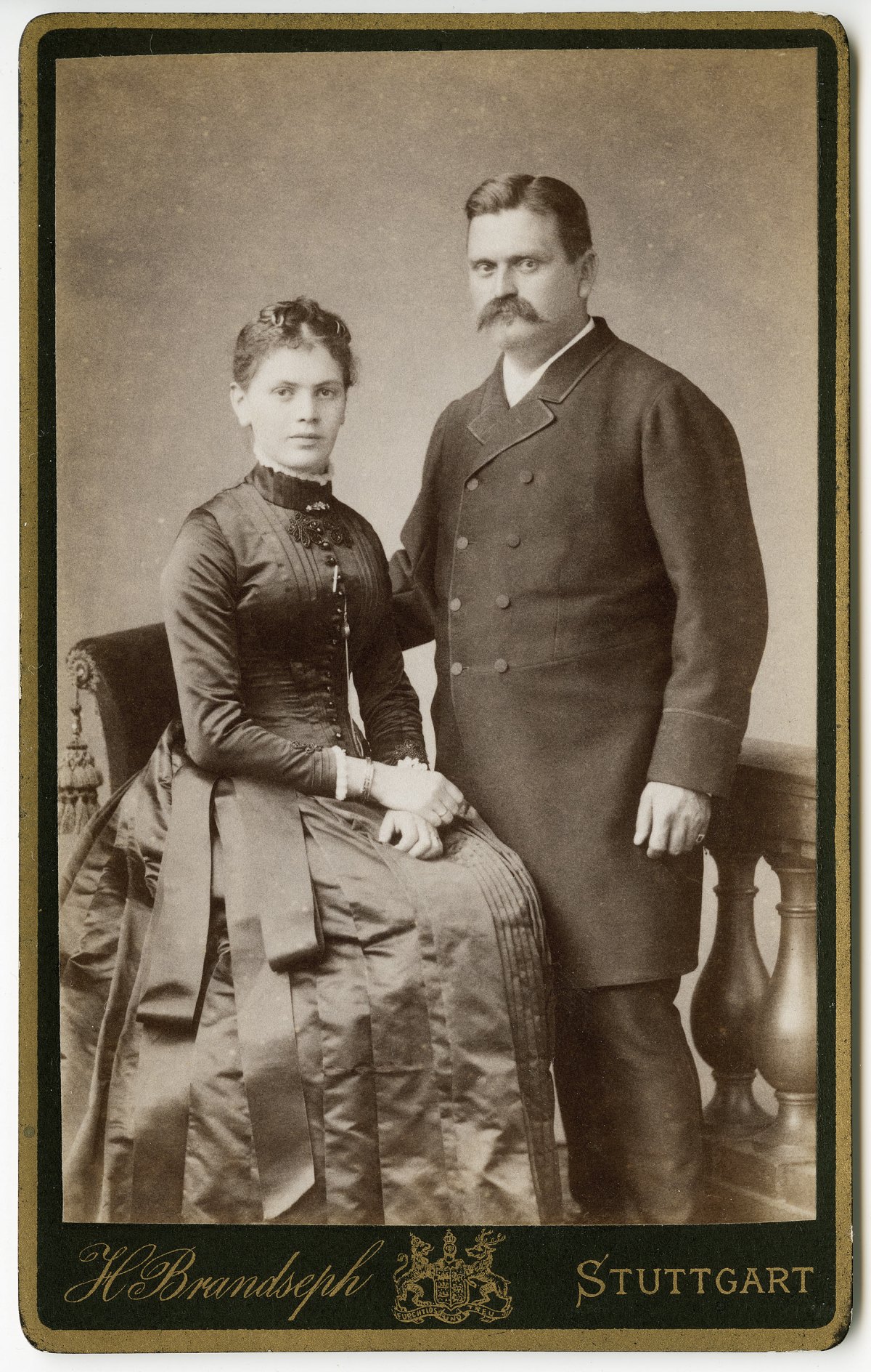 Portrait of a Couple, Stuttgart, Germany, c.&nbsp;1890