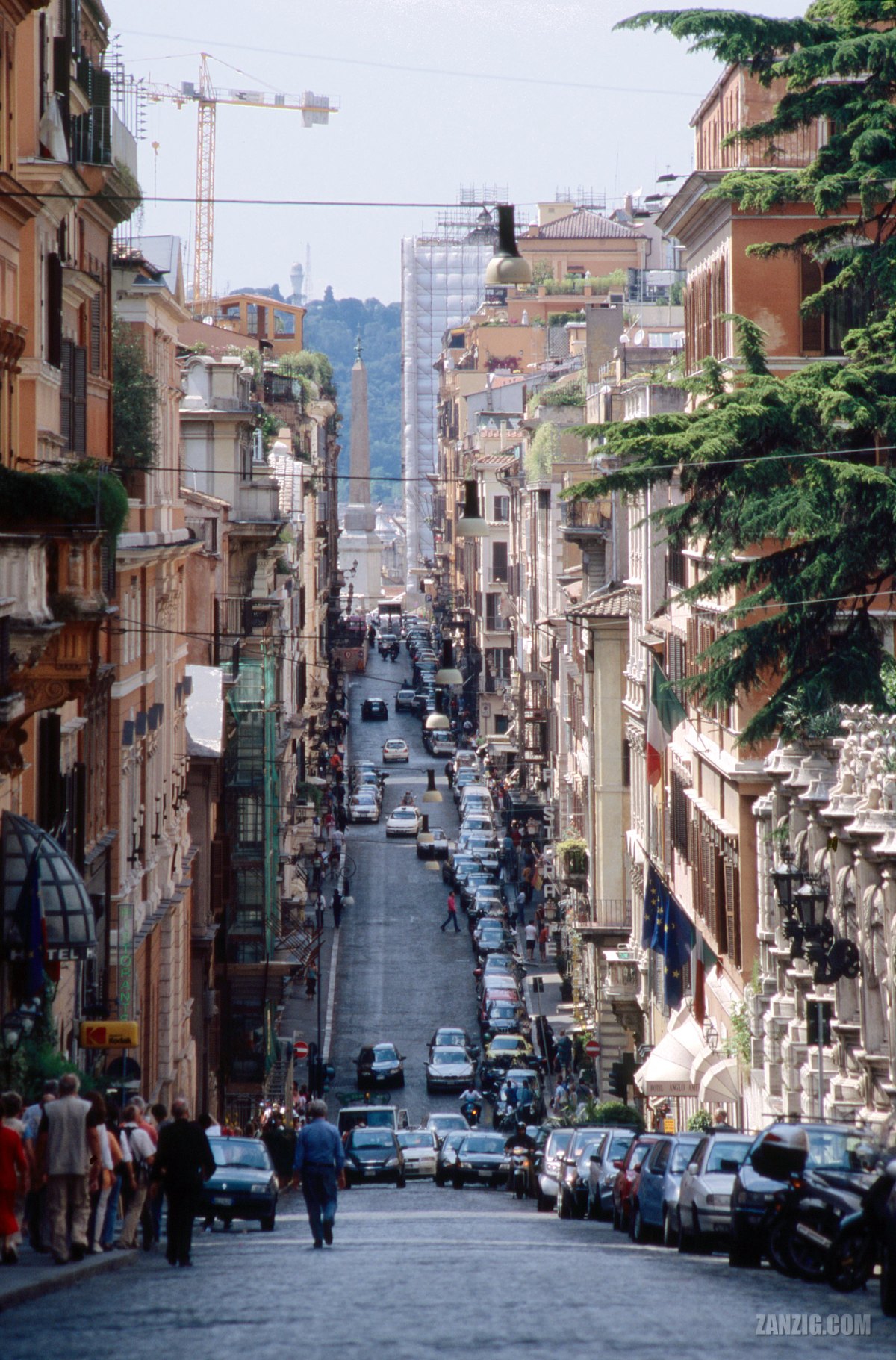 Via delle Quattro Fontane and the Obelisco Sallustiano, Rome, Italy,&nbsp;2005
